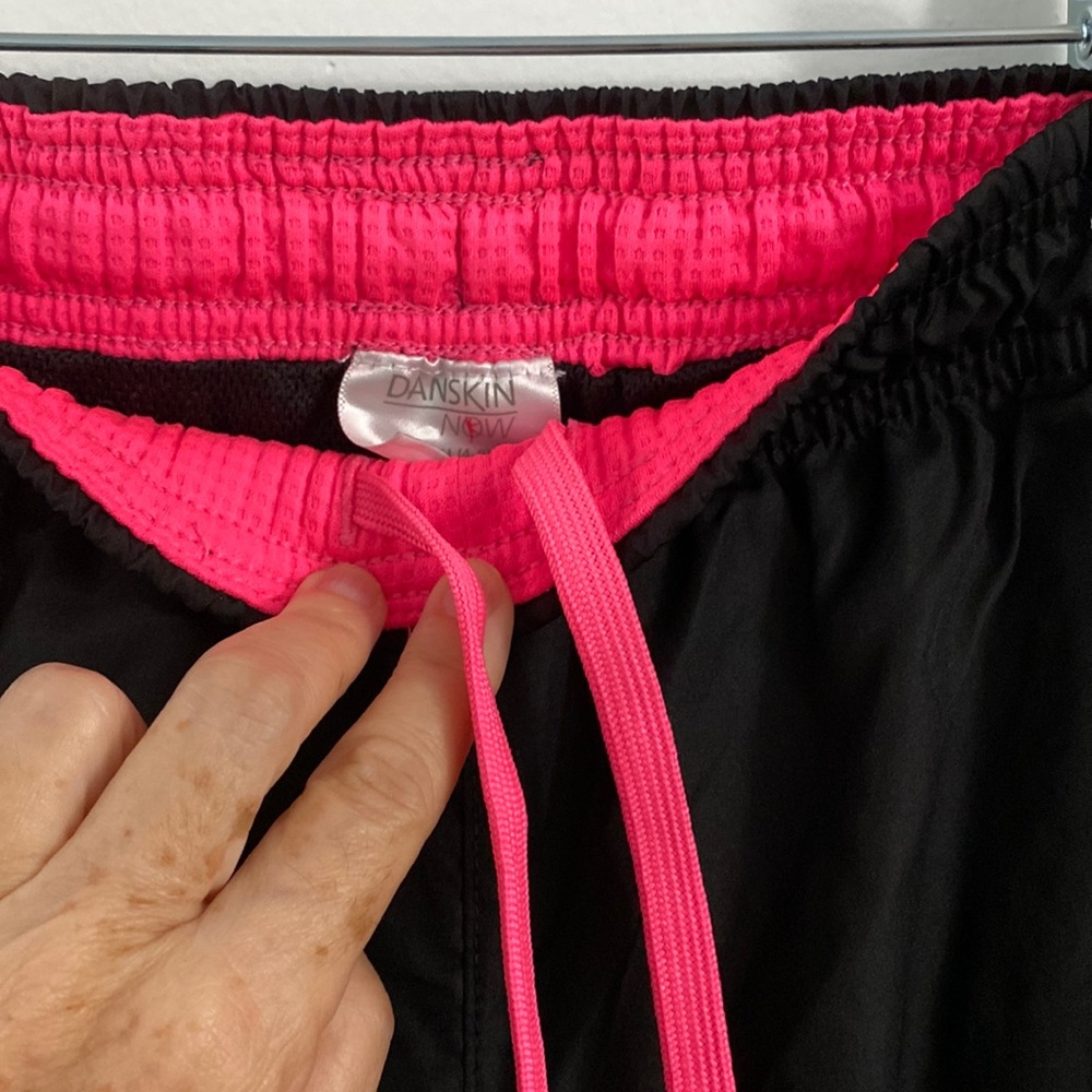 Fitness pant black and hot pink size 4